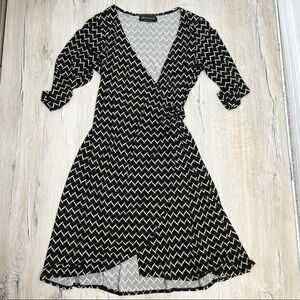 Connected Apparel Wrap Dress